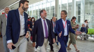 Ministro Garavaglia in visita al Salone del Mobile presso la Fiera di Milano