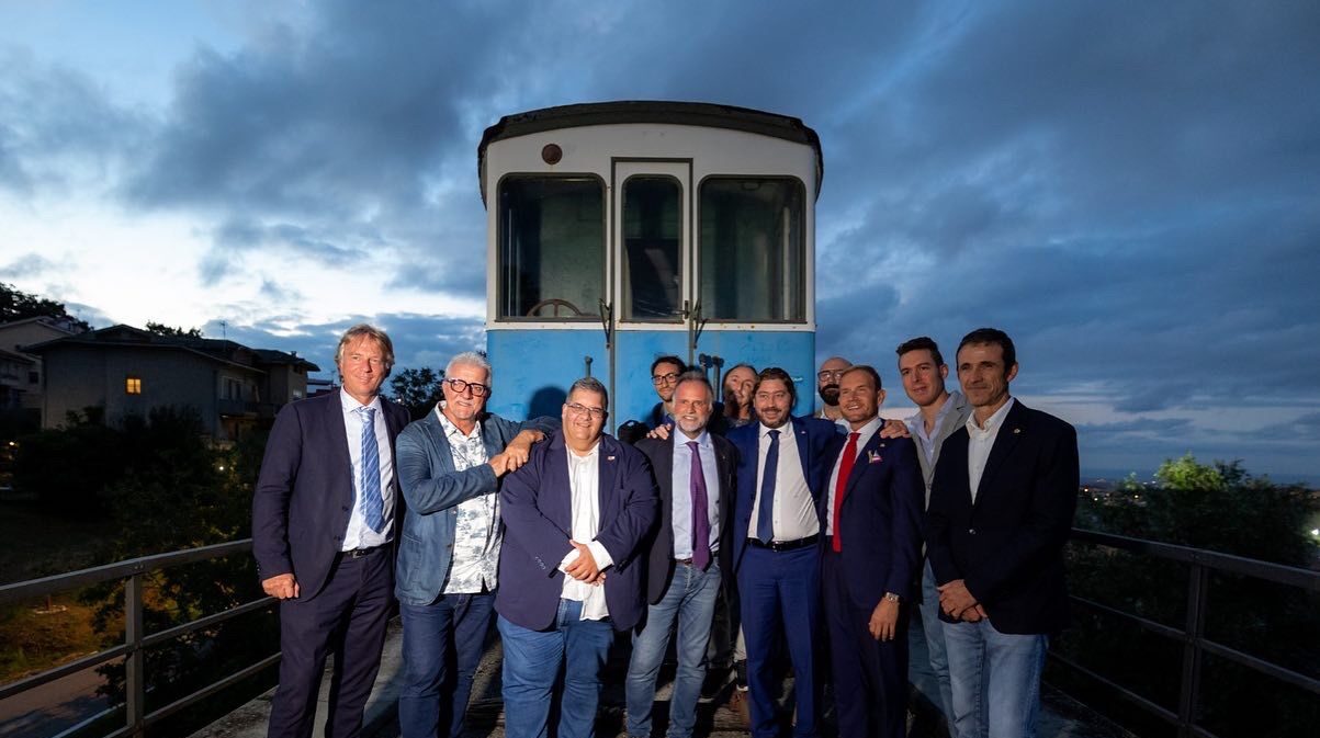 TURISMO, IL MINISTRO GARAVAGLIA CON IL SEGRETARIO DI STATO PER IL TURISMO DI SAN MARINO PEDINI AMATI LANCIANO PROGETTO DI RIPRISTINO TRENINO STORICO RIMINI-SAN MARINO