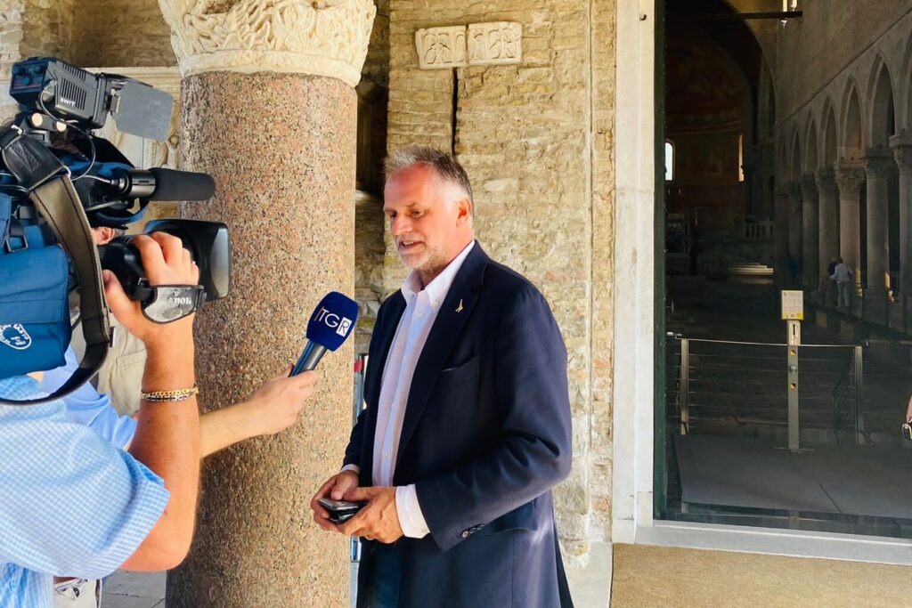 Il Ministro del Turismo Massimo Garavaglia ad Aquileia