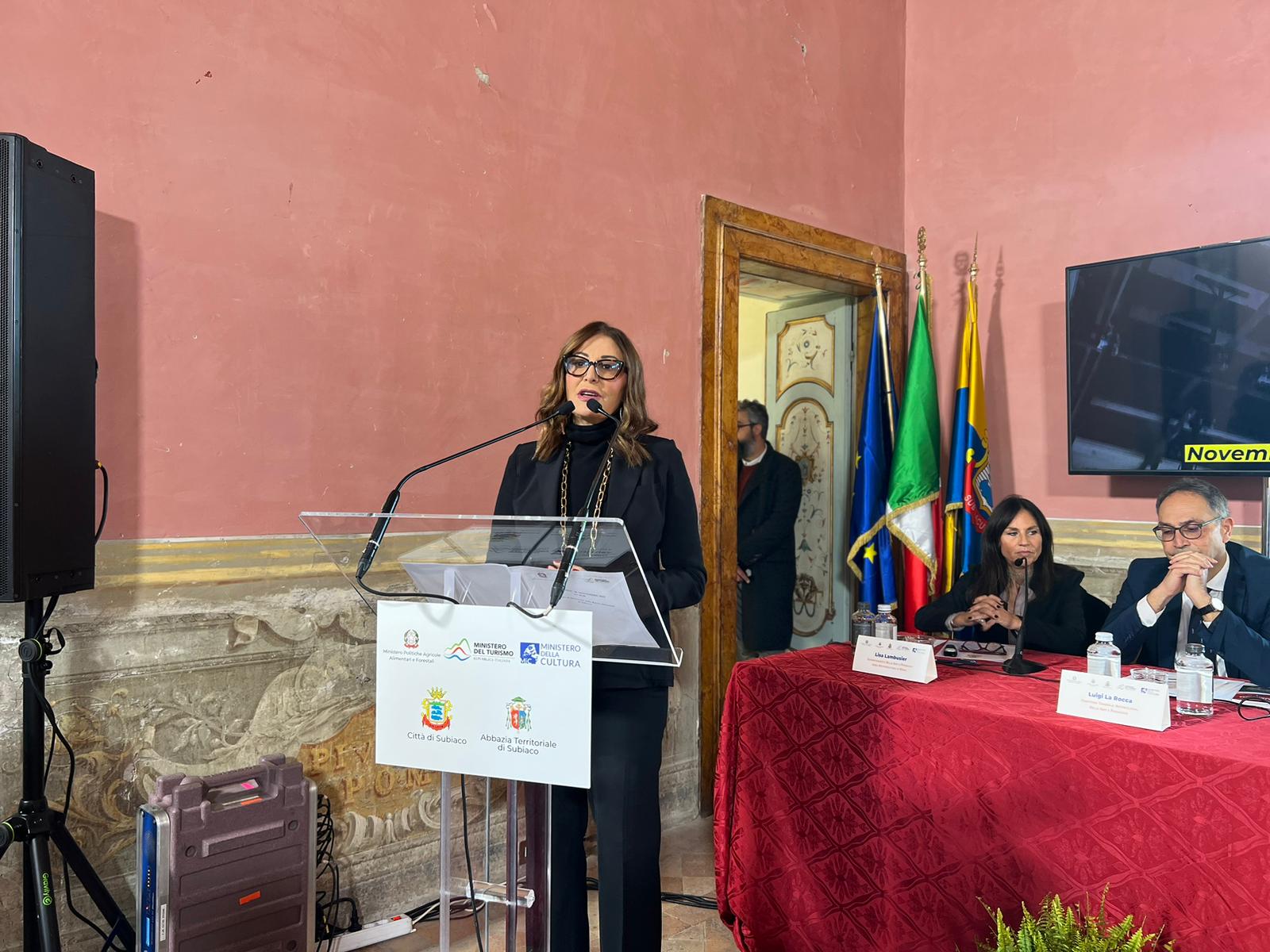 Il ministro Santanchè a Subiaco per donazione Rocca Abbaziale, la rassegna