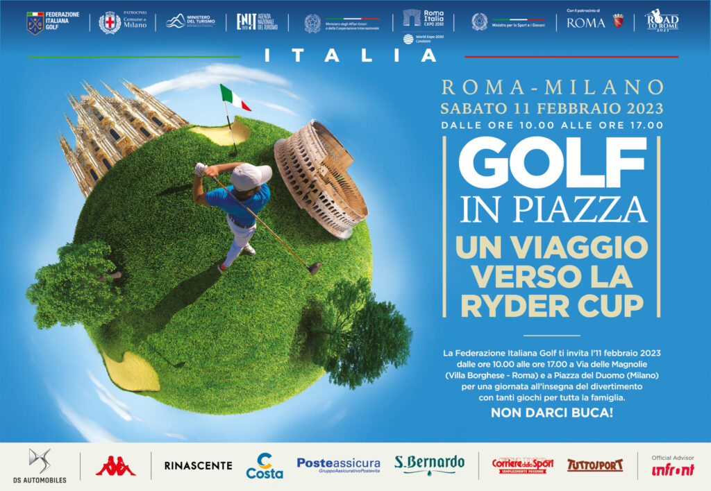 Il ministro Santanchè al “Golf in Piazza” in Piazza Duomo