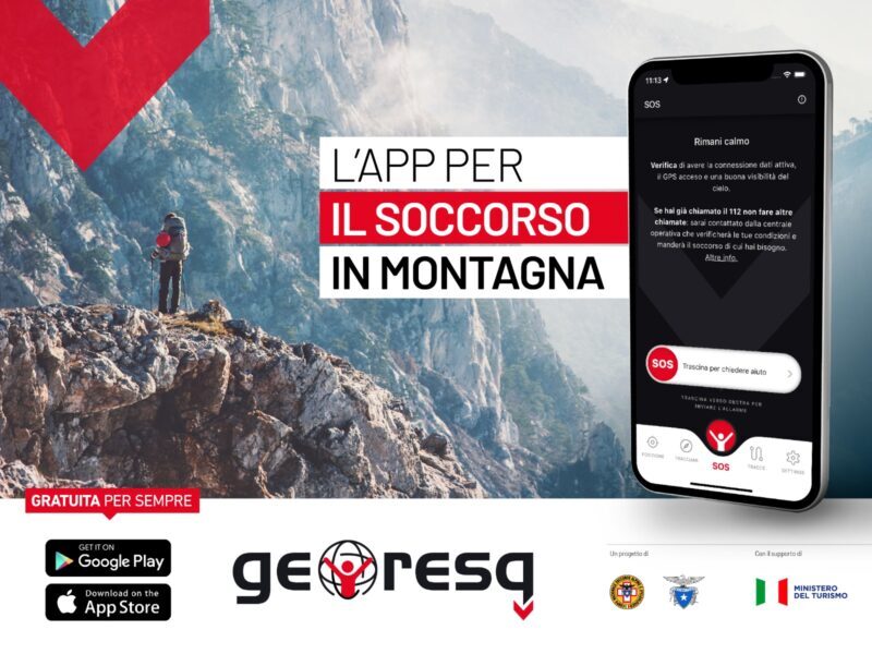 GeoResQ, l’app per il soccorso in montagna diventa gratuita per tutti