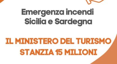 Emergenza incendi, Santanchè: In Cdm ampliato lo stanziamento da 10 a 15 milioni per turisti e operatori di Sicilia e Sardegna
