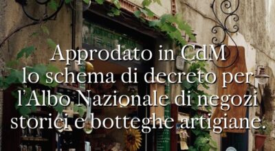 Cdm, decreto negozi storici e botteghe artigiane. Santanchè: “Tradizioni e identità fondamentali per turismo”