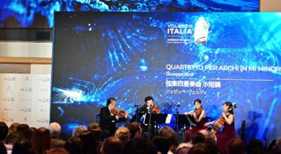 Tour mondiale Vespucci: al Villaggio Italia di Tokyo con MiTur in scena il Quartetto d’archi di Giuseppe Verdi