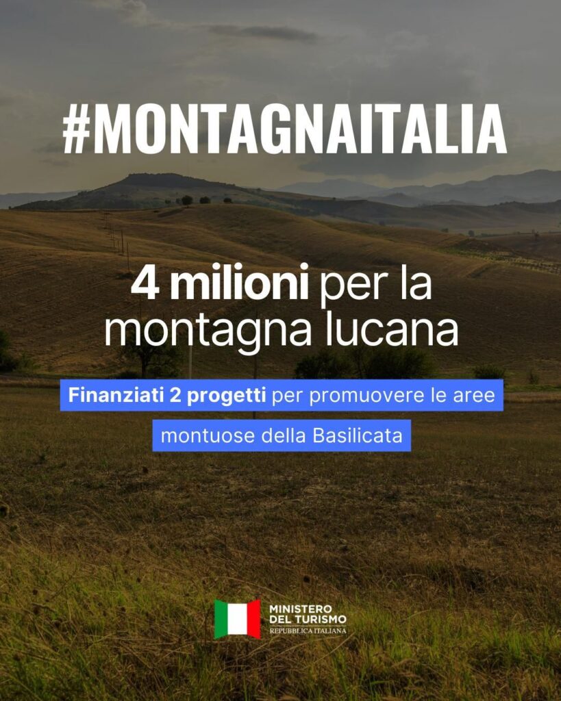 Turismo, dal Ministero 4 milioni per la montagna lucana