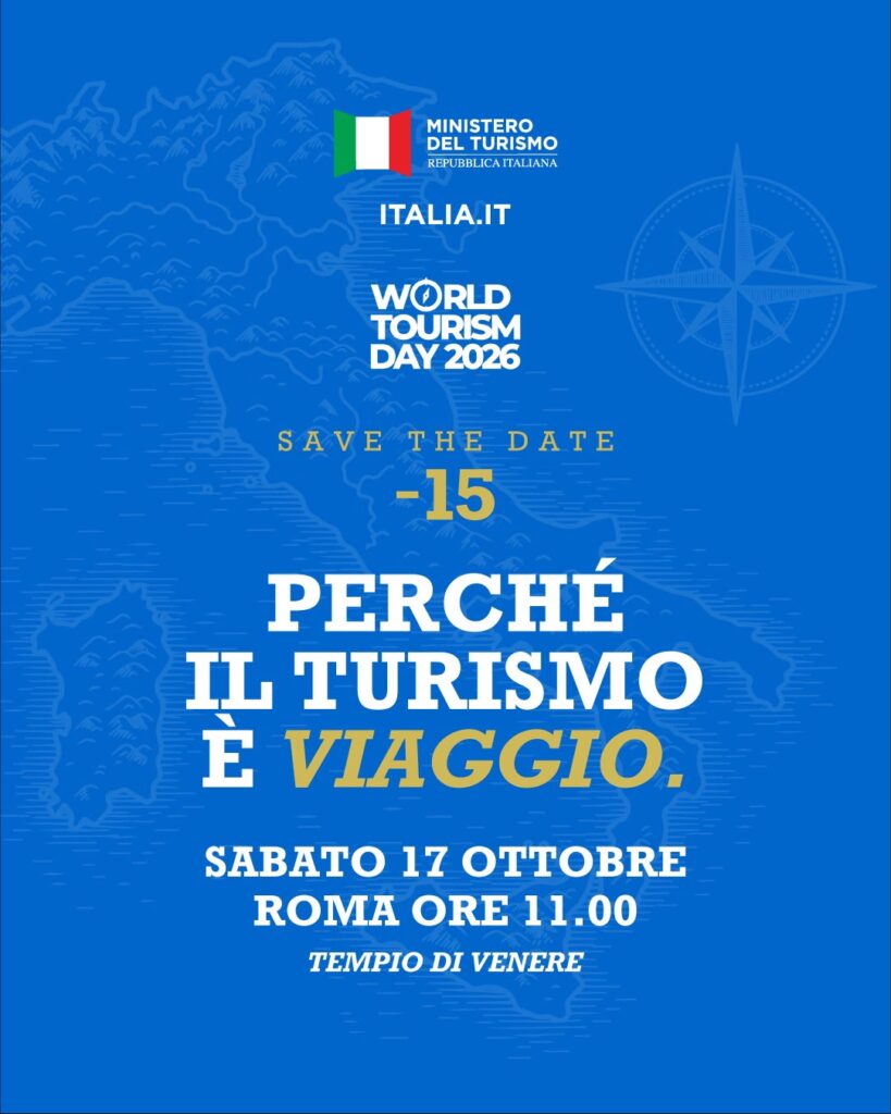 “Perché il turismo è”: sabato 17 ottobre l’evento del MiTur al Tempio di Venere